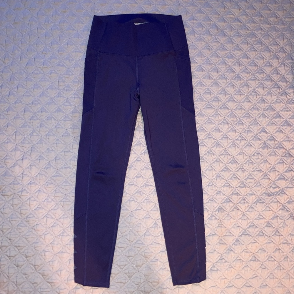 Girls Super Cute Workout Set ~ High Waisted Leggings and Shelf Bra Tank Sz 10/12 - Picture 7 of 12